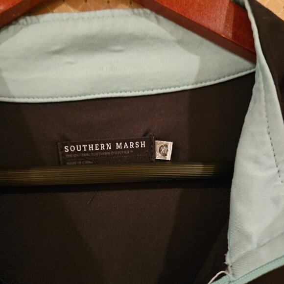 Southern Marsh Quarter-Zip Pullover – Black | Classic Essential - Picture 4 of 7